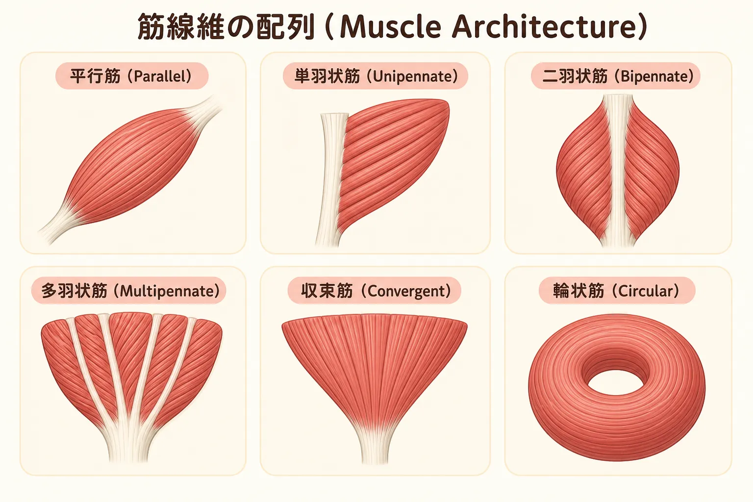 筋線維の配列